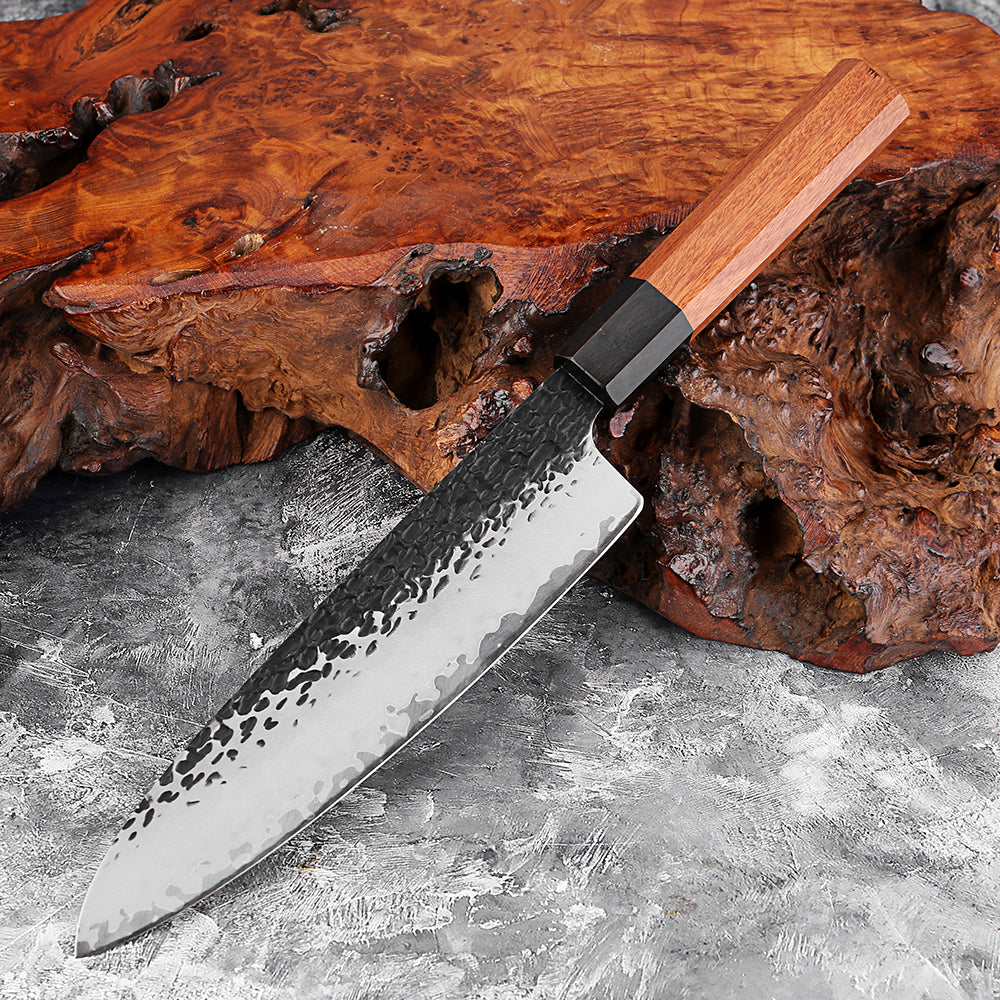 Couteau de chef en acier composite 20,3 cm – bois octogonal