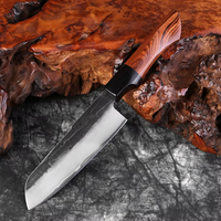 Couteau Santoku en acier composite 12,7 cm – ébène et buis