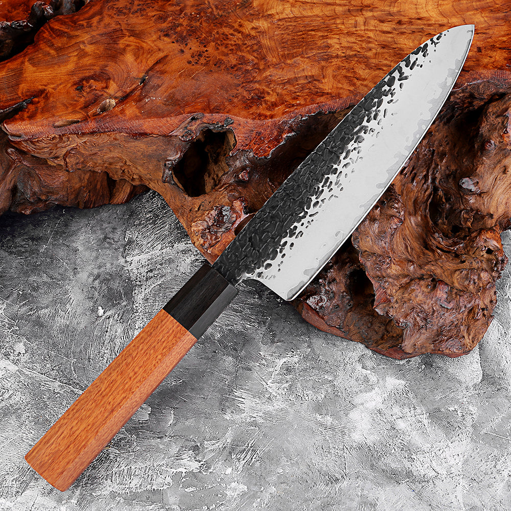 Couteau de chef en acier composite 20,3 cm – bois octogonal