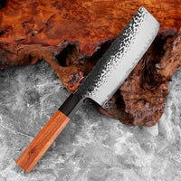 Couteau Nakiri en acier composite 17,8 cm – bois octogonal