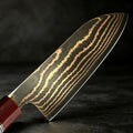 Couteau Santoku damas – palissandre octogonal