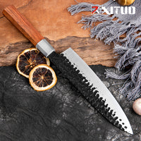 Couteau de chef 20,3 cm – palissandre octogonal et mitre en acier