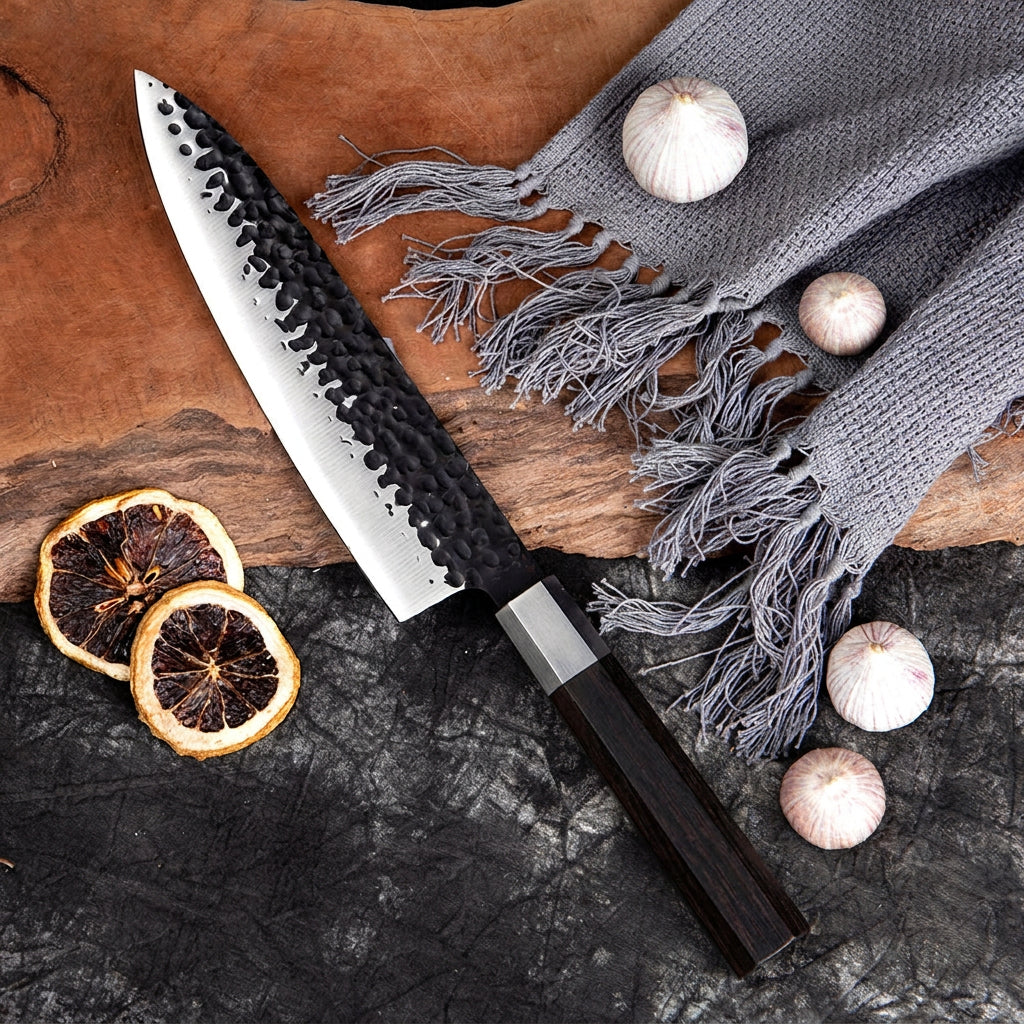 Couteau de chef 20,3 cm – palissandre octogonal et mitre en acier