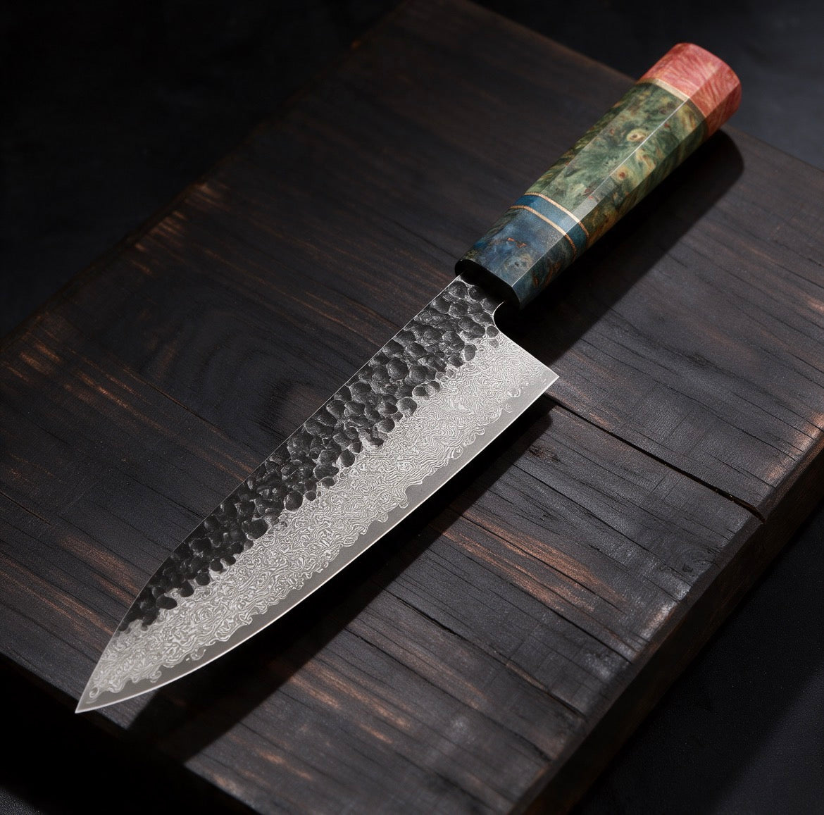Couteau de chef Gyuto Tradition 20 cm - Acier damas