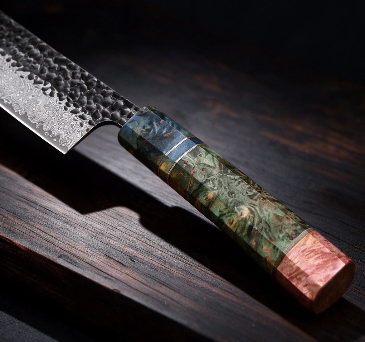 Couteau de chef Gyuto Tradition 20 cm - Acier damas