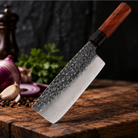 Couteau Nakiri Japonais Acier Composite 3 Couches 18 cm – Manche Bois Octogonal