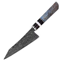 1 couteau utilitaire – Couteaux damas de style japonais – Bois stabilisé – À l’unité ou en ensemble – fond blanc