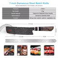 Couteau Nakiri damas 17,8 cm – bois stabilisé