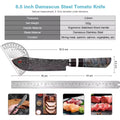 Couteau à tomates damas 16,5 cm – bois stabilisé
