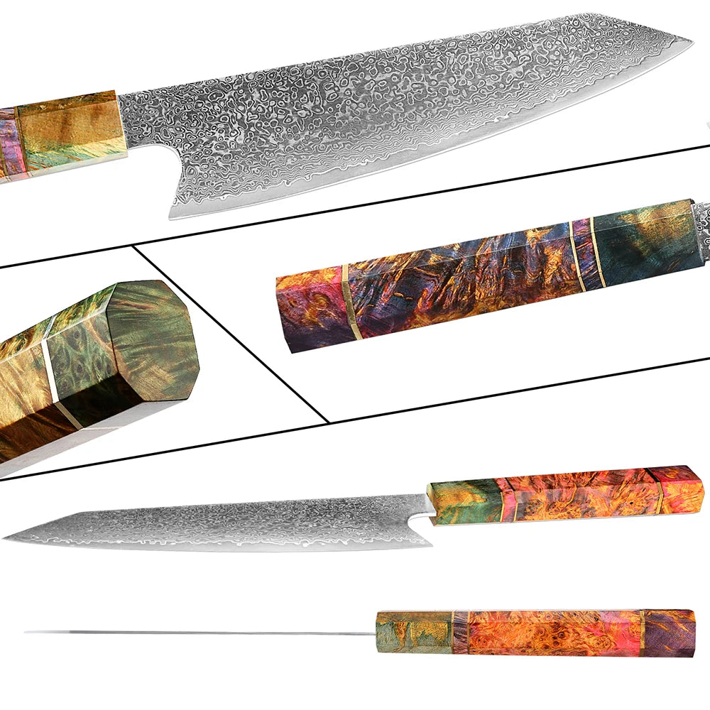 Couteau Kiritsuke damas