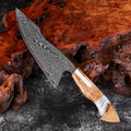 Couteau de chef damas 20,3 cm – résine et bois