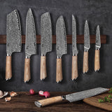 Couteau Kiritsuke artisanal damas VG10 20 cm - 67 couches