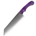 Couteau Kiritsuke damas – bois stabilisé violet
