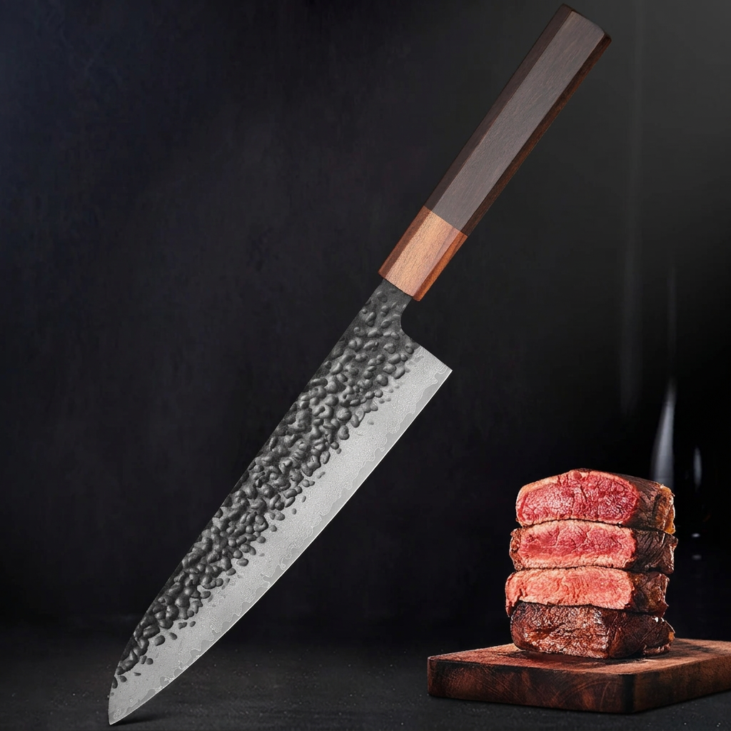 Couteau de chef Gyuto 20 cm - Acier damas 67 couches