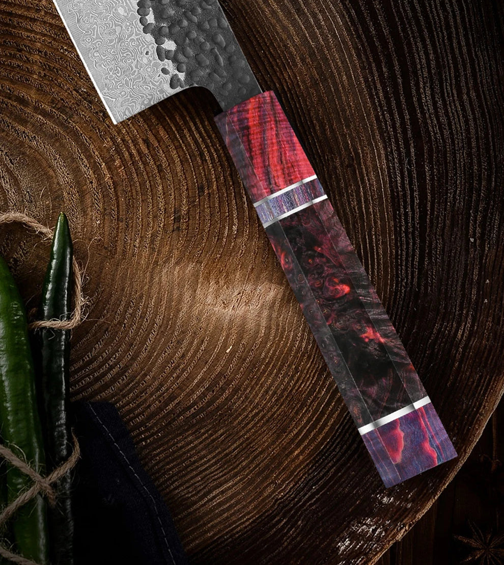 Couteau Nakiri damas 67 couches