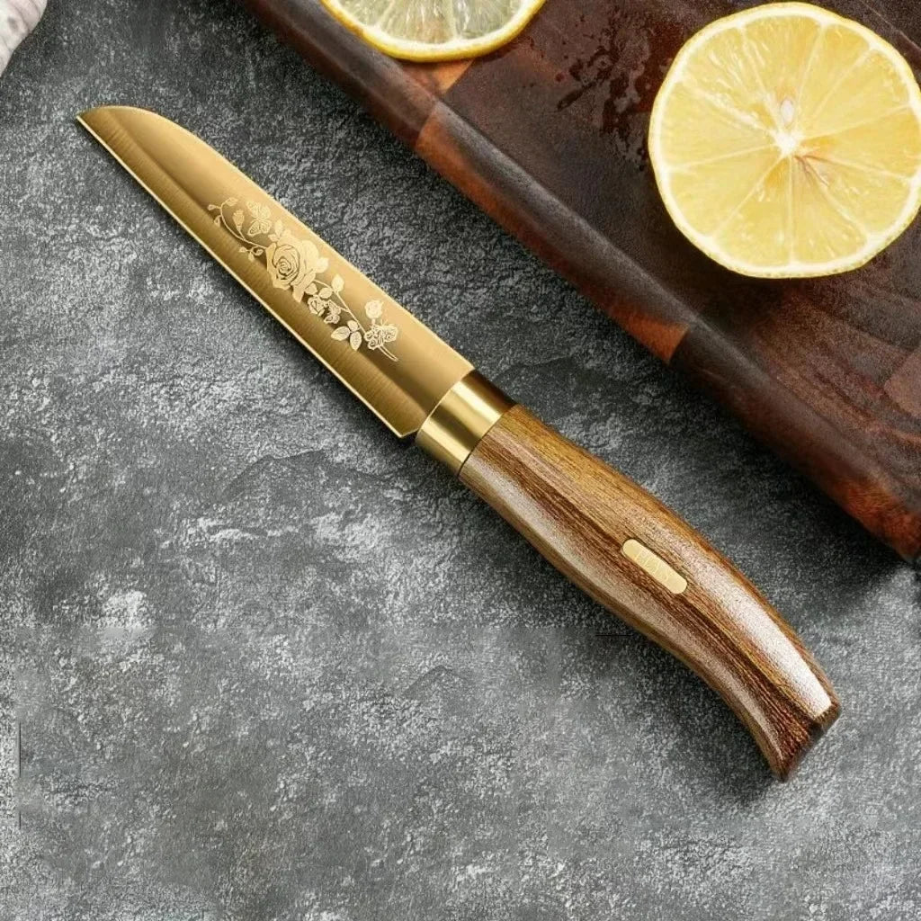 Ensemble de couteaux de cuisine finition titane noir