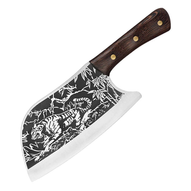 Ensemble de couteaux de boucher et de chef forgés en acier carbone