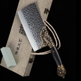 Couperet de boucher artisanal Longquan 21 cm