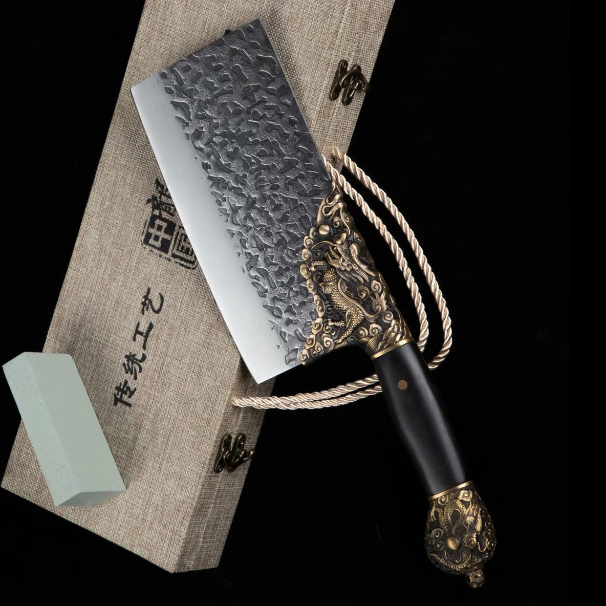 Couperet de boucher artisanal Longquan 21 cm