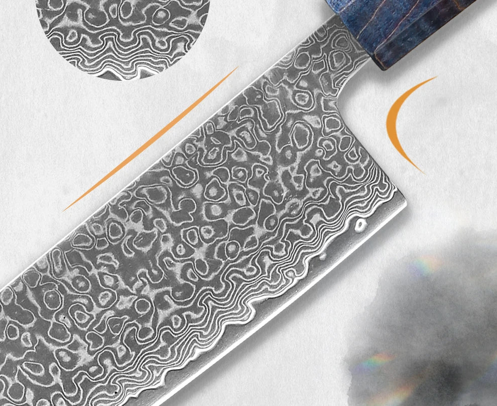 Couteau Nakiri Maître Forgeron - VG10 damas