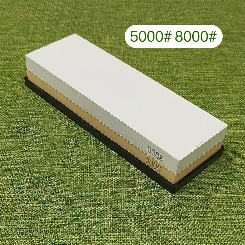 Pierre à aiguiser japonaise double grain en corindon blanc (grains 1000 à 5000)