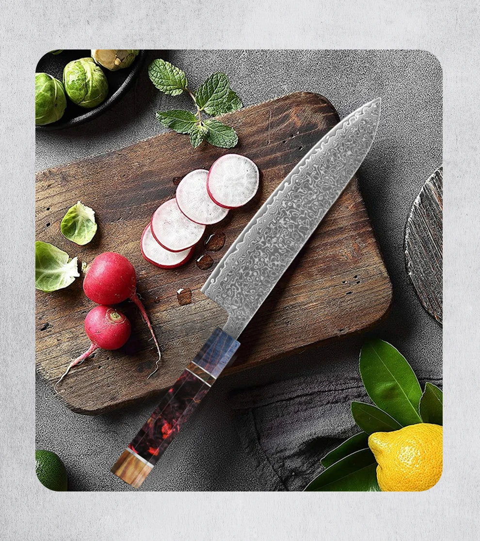 Couteau Santoku Maître Forgeron - VG10 damas