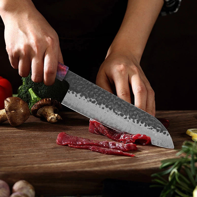 Ensemble de couteaux damas 67 couches - Chef, Santoku et utilitaire (1 à 4 pièces)