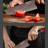 Couteau Kiritsuke Cuivre Damas 20 cm - 37 couches et ébène