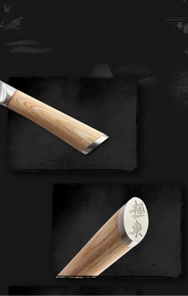 Couteau Nakiri artisanal damas VG10 18 cm - 67 couches