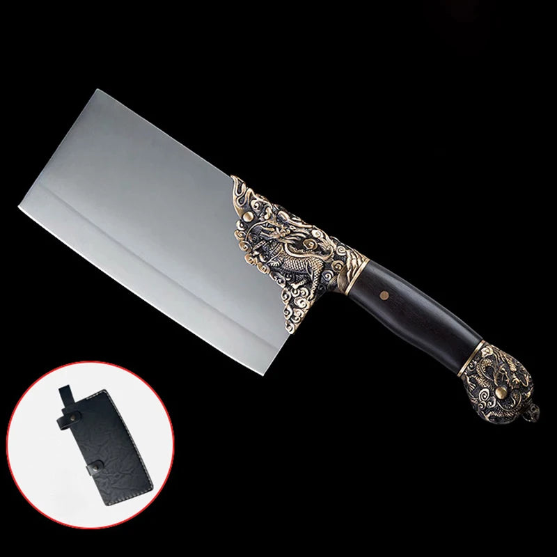 Couperet de boucher artisanal Longquan 21 cm