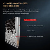 Couteau de chef Gyuto Tradition 20 cm - Acier damas forgé