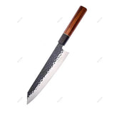 Couteau Santoku martelé Kurouchi - Acier inoxydable haute teneur en carbone