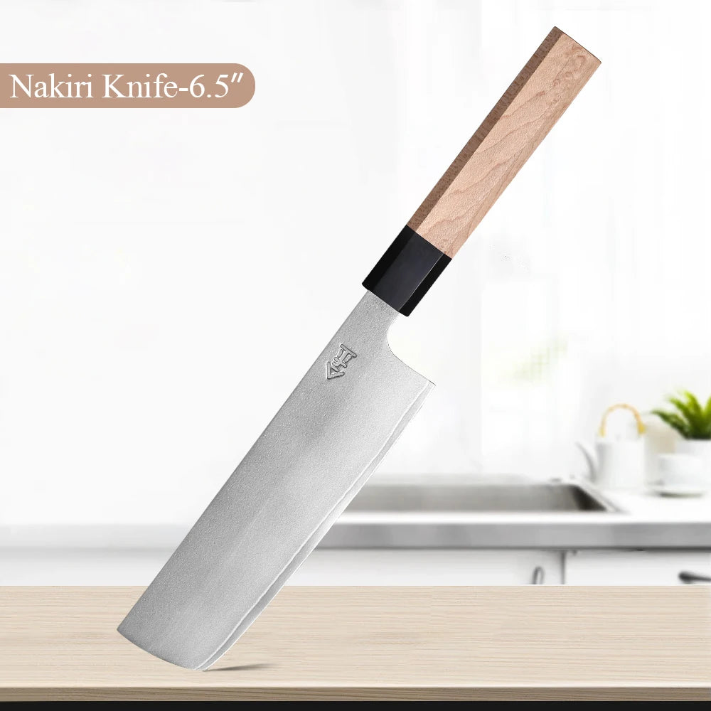 Ensemble de couteaux japonais composite 3 couches - Chef, Nakiri et Santoku (1 à 5 pièces)