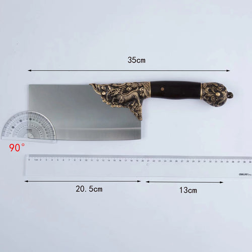 Couperet de boucher artisanal Longquan 21 cm