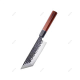 Couteau Santoku martelé Kurouchi - Acier inoxydable haute teneur en carbone