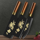 Hachoir de cuisine traditionnel plaqué titane doré