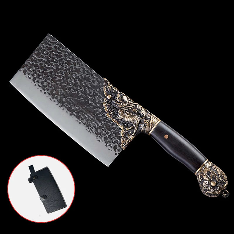 Couperet de boucher artisanal Longquan 21 cm