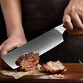 Couteau Nakiri damas 17,8 cm