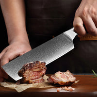 Couteau Nakiri damas 17,8 cm