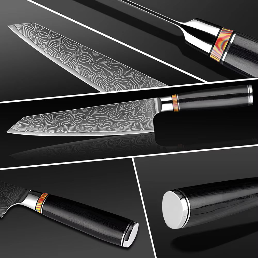 Couteau Kiritsuke damas – bois