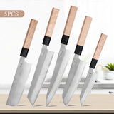 Ensemble de couteaux japonais composite 3 couches - Chef, Nakiri et Santoku (1 à 5 pièces)
