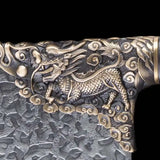 Couperet de boucher artisanal Longquan 21 cm