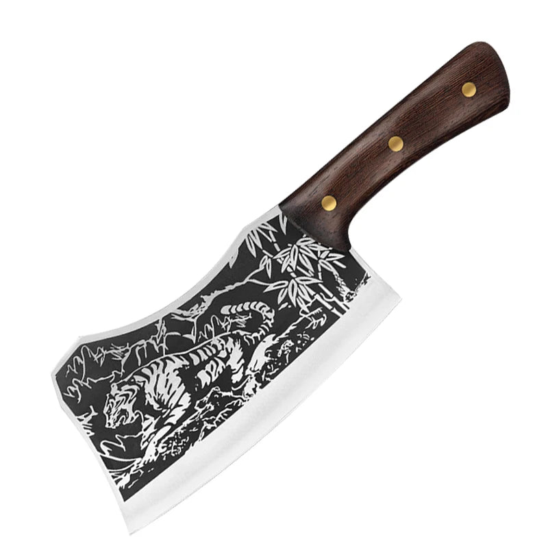 Ensemble de couteaux de boucher et de chef forgés en acier carbone