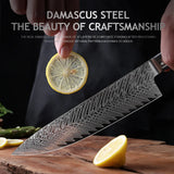Coffret prestige damas XITUO - Lames damassées et manches en résine (1 à 8 pièces)