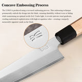 Ensemble de couteaux japonais composite 3 couches - Chef, Nakiri et Santoku (1 à 5 pièces)
