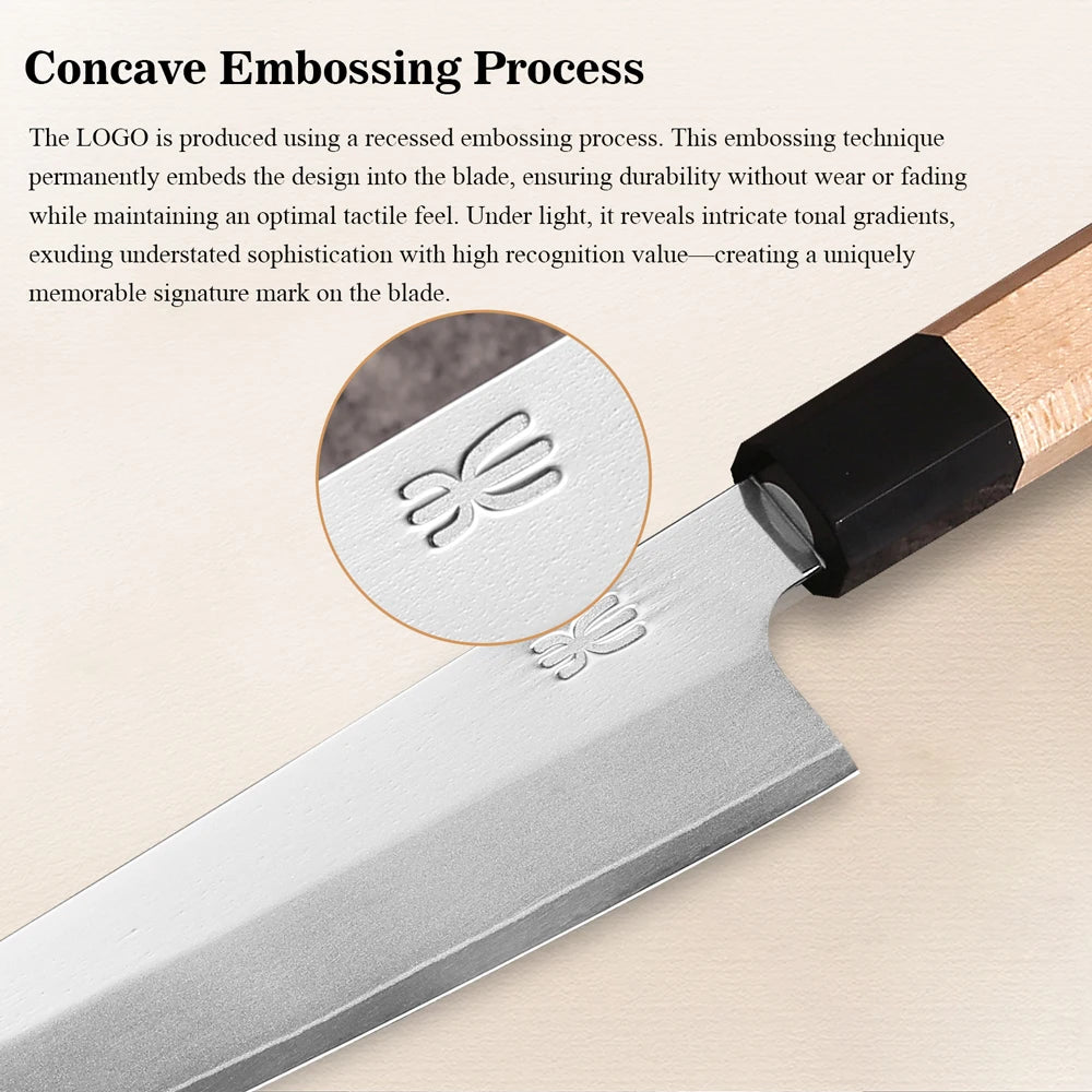 Ensemble de couteaux japonais composite 3 couches - Chef, Nakiri et Santoku (1 à 5 pièces)