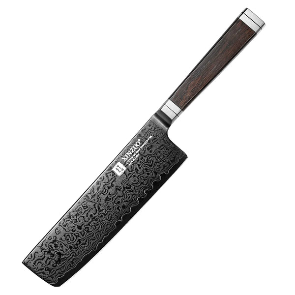 Couteau Nakiri damas 67 couches XINZUO - Manche en ébène