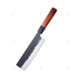 Couteau Santoku martelé Kurouchi - Acier inoxydable haute teneur en carbone