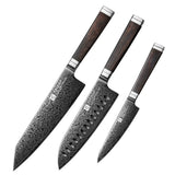 Couteau Bunka damas 67 couches XINZUO - Manche en ébène