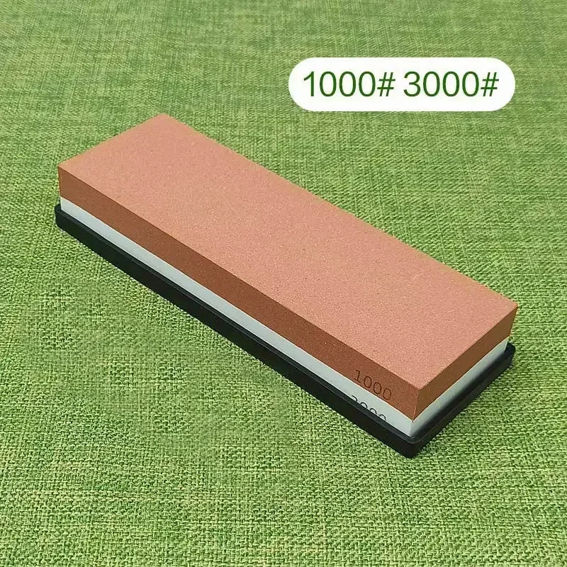 Pierre à aiguiser japonaise double grain en corindon blanc (grains 1000 à 5000)